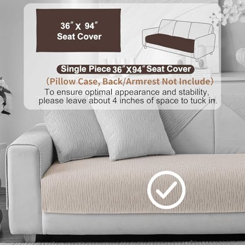 Soft Waterproof Chenille Cover Washable, Non Slip Sectional Sofa Covers - Image 2