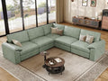 EASE MOOSE Modular Sectional Sofa, L Shaped Leather Sectional Couch by EASEMOOSE