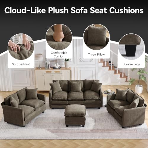 Cloud 2 Pieces Sofa Set, 2+3 Seater Couch, Modern Sofas Sets - Image 5