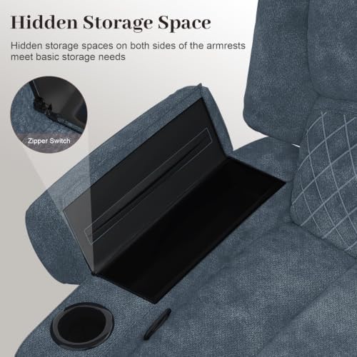 Upgraded 5 Seater Reclining Sofa Set, Living Room Couch - Image 7