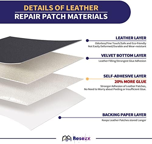 Leather Repair Patch Tape Kit, Self Adhesive Leather Repair - Image 2
