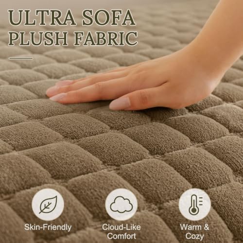 Smiry Velvet Couch Cover for Dogs, Non Slip Soft Sofa Protector for Pets - Image 4