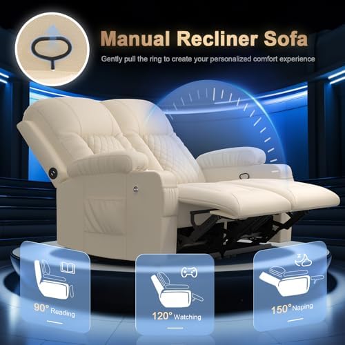 Loveseat Recliner Sofa, Home Theater Seating - Image 4