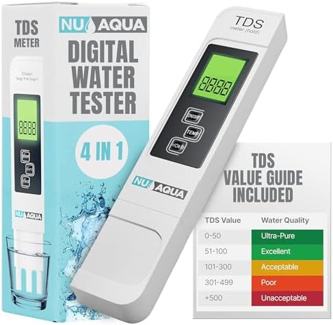 NU Aqua Digital Water Tester for Drinking Water Instant 4-in-1 TDS Testing by NUAqua