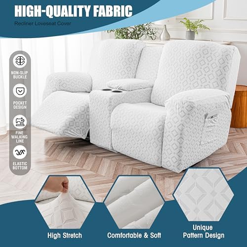 Genina Waterproof Recliner Loveseat Cover, 2 Seat - Image 4