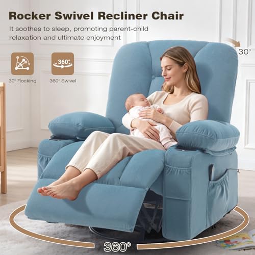 Rocker Recliner Chairs with Massage and Heat - Image 3