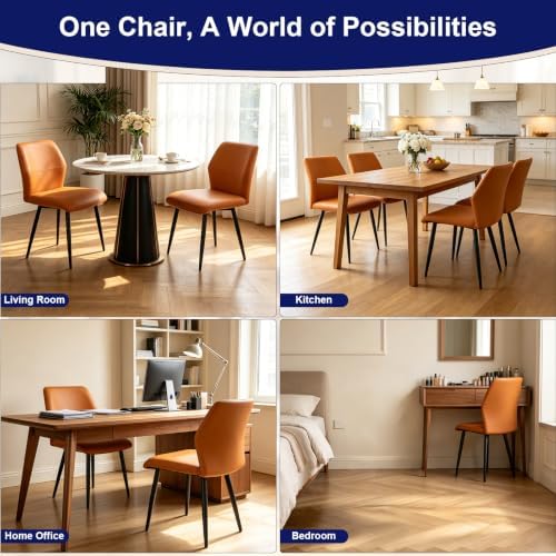 Leather Dining Chairs Set of 2 - Image 5