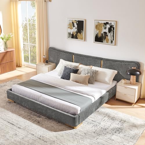 King Size Upholstered Bed Frame by Kolavess