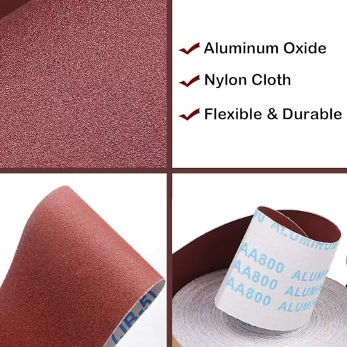 Emery Cloth Roll, 5 Grits 1'' x 19.7' Sand Paper Roll - Image 3