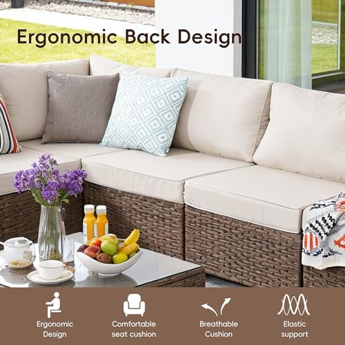 7 Pieces Patio Furniture Set - Image 2