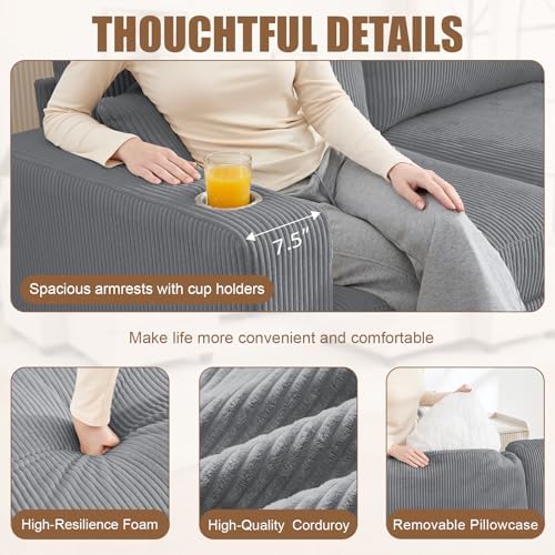 97" Modular Sectional Couch - Image 5