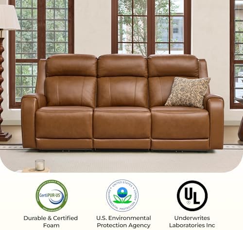 CHITA Genuine Leather Power Recliner Sofa, Loveseat - Image 5