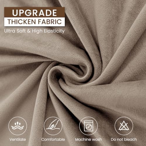 XINEAGE 4-Piece Velvet Oversize Sofa Cover, Couch Covers - Image 5