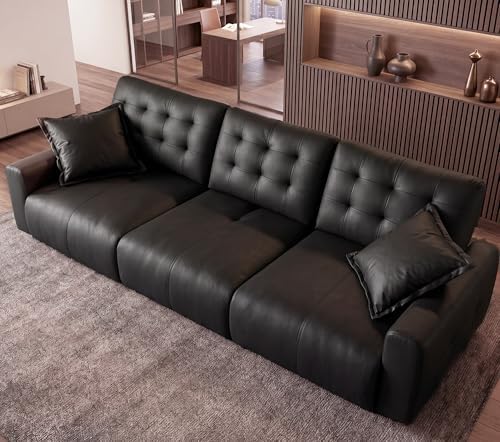 Oversized Sectional Leather Couch - Image 6