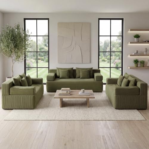 MONVANE 156" U-Shaped Modular Sectional Sofa by MONVANE