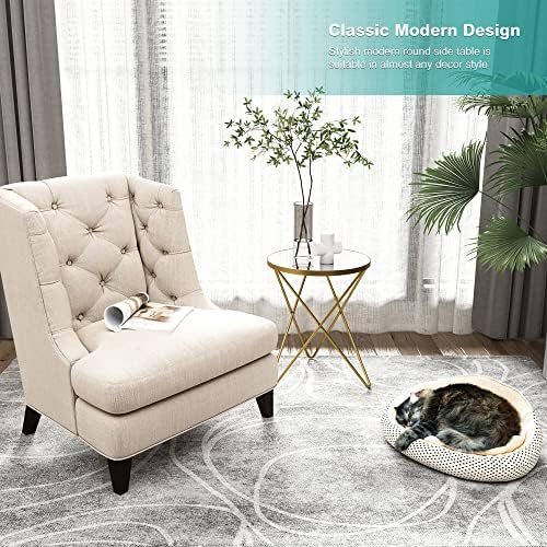 HLR Modern Round Side Table, End Table - Image 5