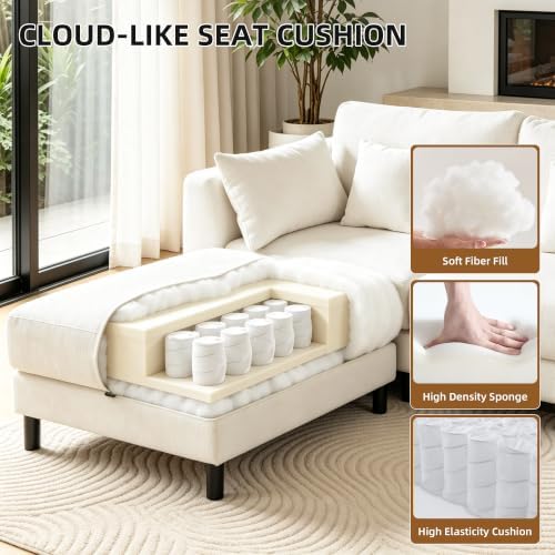 80.8" Cloud Sofa Loveseat, Modular Couch - Image 5
