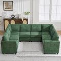 104'' U Shaped Modular Sofa, Sectional Couches by WUTUTUEE