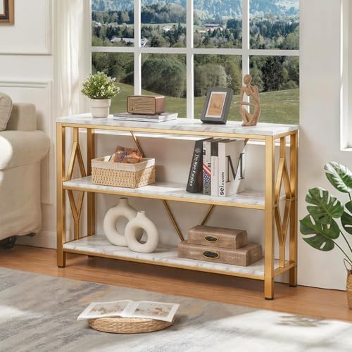 HOMISSUE Sofa Console Table, Rustic Console Table - Image 3