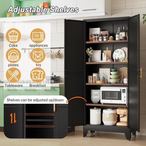 winiowa Metal Pantry Cabinet - Image 5