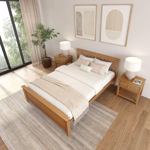 Plank+Beam Solid Wood Queen Bed Frame, Platform Bed - Image 5