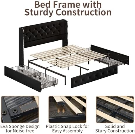 BRELTAM Queen Size Bed Frame - Image 4