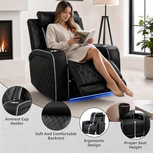Leather Power Recliner Sofa Set - Image 6