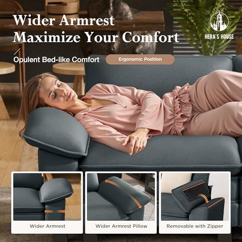 HERA'S HOUSE 3 Pieces Modular Sectional Couch Set - Image 4