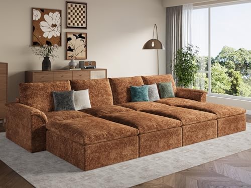 EASE MOOSE 147" Cloud Sofa Bed, Boneless Couches by EASEMOOSE