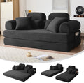 78.8" Futon Sofa Bed with High Back, Boneless Couches by NNQComfyHome
