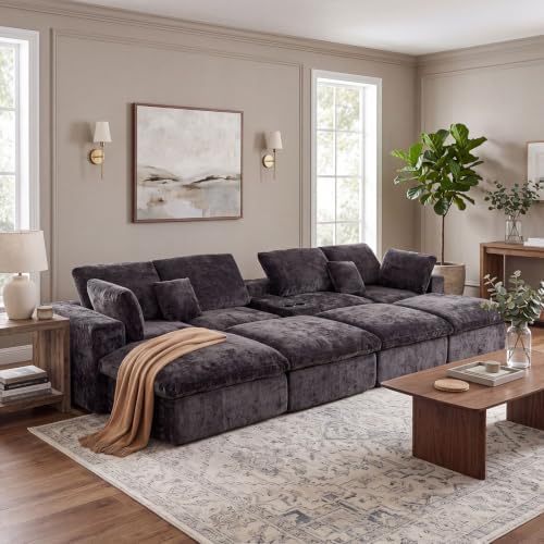 167.5" Oversized Boneless Sleeper Couch by fanzutuz