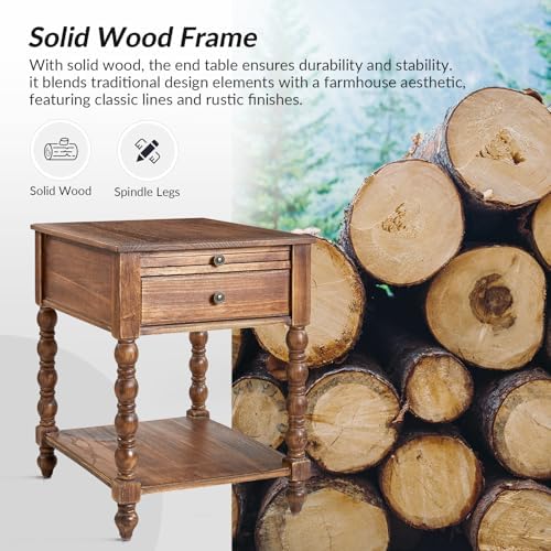 HULALA HOME Spindle End Table - Image 5