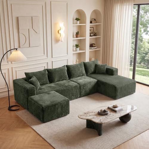 Boneless Couch U-Shaped Sectional Sofa by HouseMila