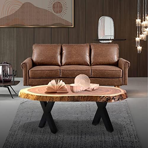 ALLCOS Bench Legs 16 Inch X-Shape Metal Bench Legs Sturdy Metal Coffee Table - Image 6