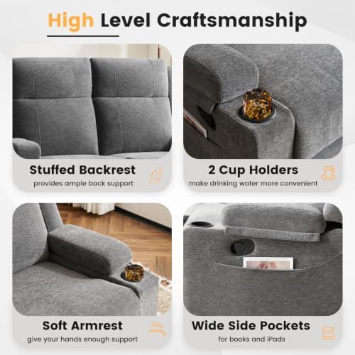 Recliner Loveseat, Double Recliner Loveseat - Image 5