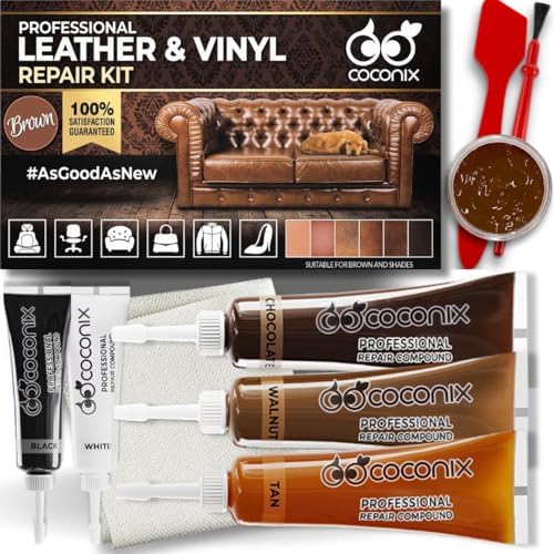 COCONIX Brown Leather & Vinyl Repair Kit by Coconix
