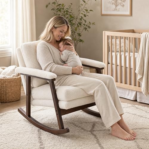 Rocking Chair Nursery, Compact Glider Rocking Chair - Image 6