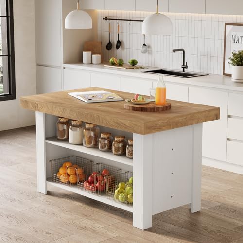 LITTLE TREE 55 Inches Kitchen Island by LITTLETREE