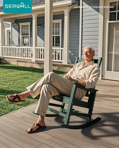 SERWALL HDPE Rocking Chair, Oversized Rocking Chair - Image 2