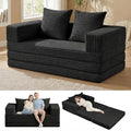 Convertible Sofa Bed, 4-in-1 Boneless Loveseat by Winzoo