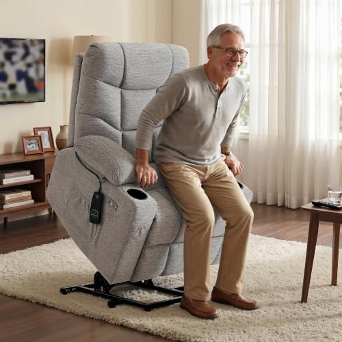 MCombo Power Lift Recliner for Elderly, Fabric 7287 - Image 2