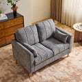 VINGLI 47.2" Tufted Chenille Loveseat, 7.9" Thick Padded Back by VINGLI