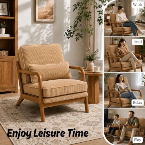 Karl home Mid-Century Modern Accent Reading Chair - Image 4