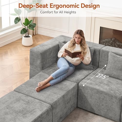 MONVANE Modular Sectional Cloud Couch - Image 6