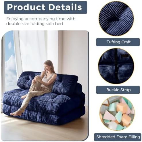 MAXYOYO Folding Sofa Bed, Convertible Chair Bed - Image 5