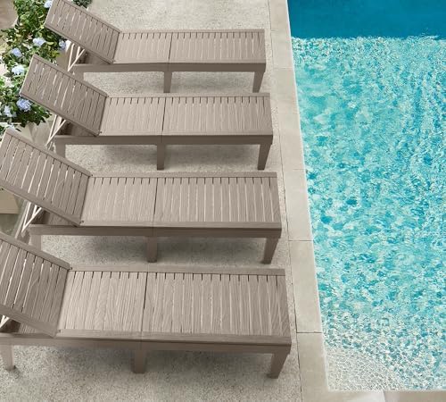 Nestl Lounge Chair Outdoor, Tanning Chair, Chaise Lounge Outdoor Set of 6 - Image 7