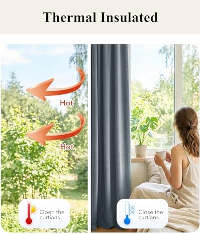 StangH Stone Blue Velvet Drapes Back Tab - Image 6