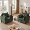 Luxury Oversized Accent Reading Armchair Set of 2 by LANDASSYHOME