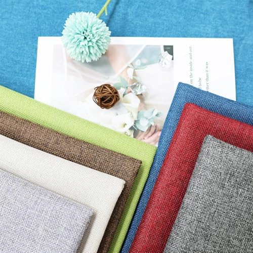 Heavy Linen Fabric 80x57 Inches, 1.2mm Thickness, Plain Solid Color Cloth - Image 5