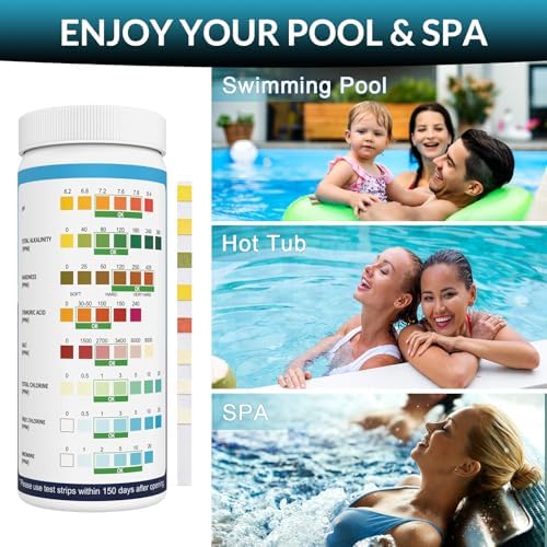 9 in 1 Pool Test Strips, 120 Total Strips, 100 8-Way Water Test Strips + 20 - Image 7